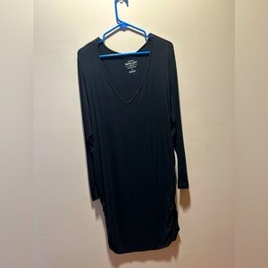 Black Long-sleeve Maternity Shirt